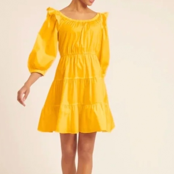 Rachel Parcell Cotton Poplin Flared Short Dress - Picture 1 of 6